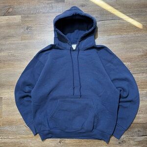 Vintage Heavy Cotton Mens Blank Hoodie